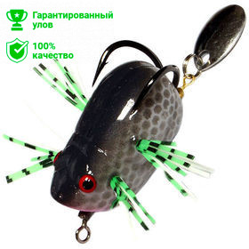 Приманка-незацеп.мягк.оснащ.плав. Лягушка-поппер-спинер им.лапкок LB10 30mm, 4g, цвет C87 (Kosadaka) Приманка-незацеп.мягк.оснащ.плав. Лягушка-поппер-спинер им.лапкок LB10 30mm, 4g, цвет C87 (Kosadaka)