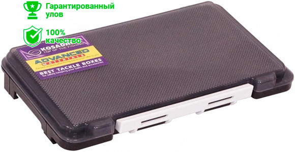Коробка Kosadaka TB-S63C-BLK с пенкой для приманок, чёрная 