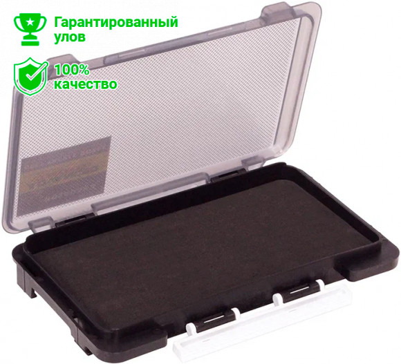 Коробка Kosadaka TB-S63C-BLK с пенкой для приманок, чёрная 