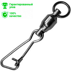 Вертлюг подшипниковый с "hooked snap" №8 12kg (2шт.) Kosadaka