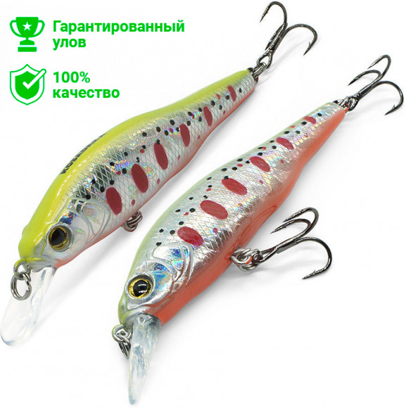 Воблер Kosadaka X-80 xs 65SP суспенд, 65мм, 5.5г, 0.8-1.2м, цв.NTB