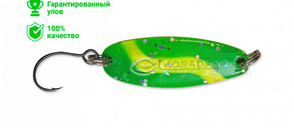 Блесна Kosadaka Micron (одинарный крючок), 33мм, 3г., Цвет GO sMicSH33-GO sMicSH33-GO