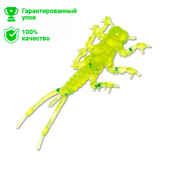 Мягкая приманка Kosadaka BugSY 35мм, цв. GR (20шт.)