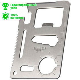 Мультитул-карта "Kosadaka" (набор инструментов), нерж.сталь, 6.8*4.5*0.2см N-CT1