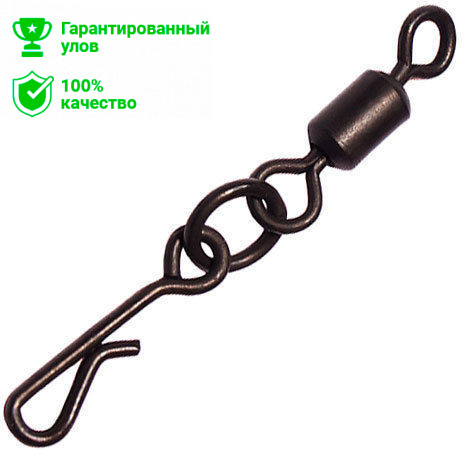 Вертлюг с застежкой, FLEXI Change with Ring №4 (4шт) Kosadaka