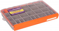 Коробка Kosadaka TB-S67-OR герм. 4 продольн.секции + доп. вставки, оранжевая 