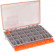 Коробка Kosadaka TB-S67-OR герм. 4 продольн.секции + доп. вставки, оранжевая 