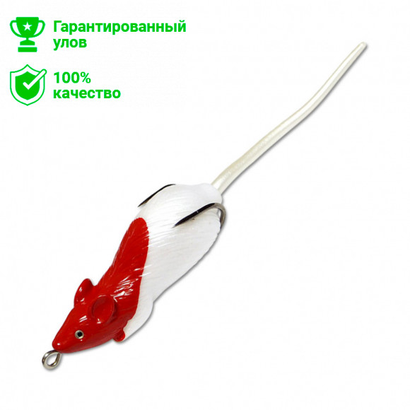 Приманка-незацепл. мягк. оснащ. плав. Мышь-глайдер LM1 60mm, 12g, цвет C84 (Kosadaka)