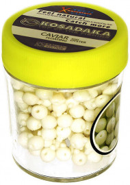 Приманка Kosadaka силикон. Икра плав., белый, запах устрицы, банка 18г