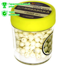 Приманка Kosadaka силикон. Икра плав., белый, запах устрицы, банка 18г Приманка Kosadaka силикон. Икра плав., белый, запах устрицы, банка 18г