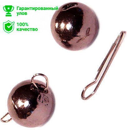 Груз чебурашка-шар вольфрам разборный Black Nickel 1.0 гр (4шт) Kosadaka
