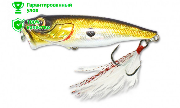 Воблер Kosadaka NEXT popper 65 поверхн., 65мм, 6.1г, цв.GTR