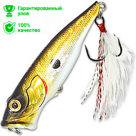 Воблер Kosadaka NEXT popper 65 поверхн., 65мм, 6.1г, цв.GTR