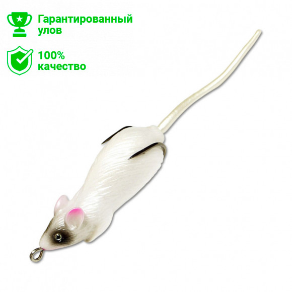 Приманка-незацепл. мягк. оснащ. плав. Мышь-глайдер LM1 60mm, 12g, цвет C86 (Kosadaka)