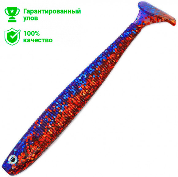 Виброхвост Kosadaka MANTICORA 100, цвет RB, 5шт.
