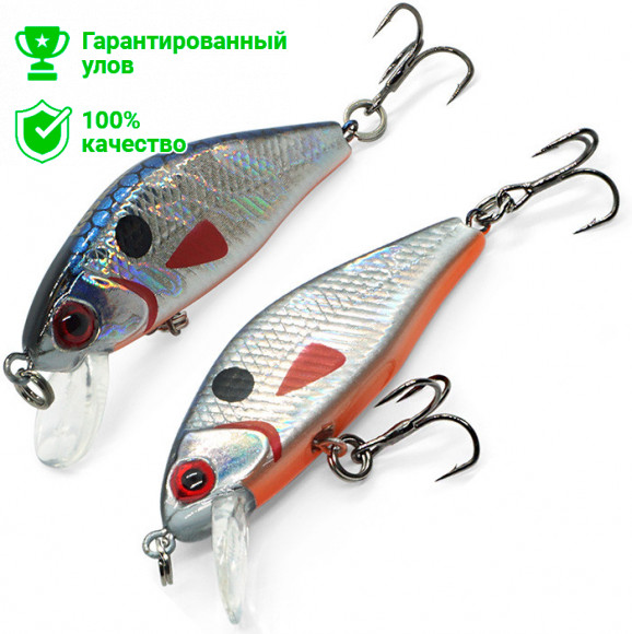 Воблер Kosadaka AWAX xs 45F плав., 45мм, 2.4г, 0.0-0.4м, цв.GTC