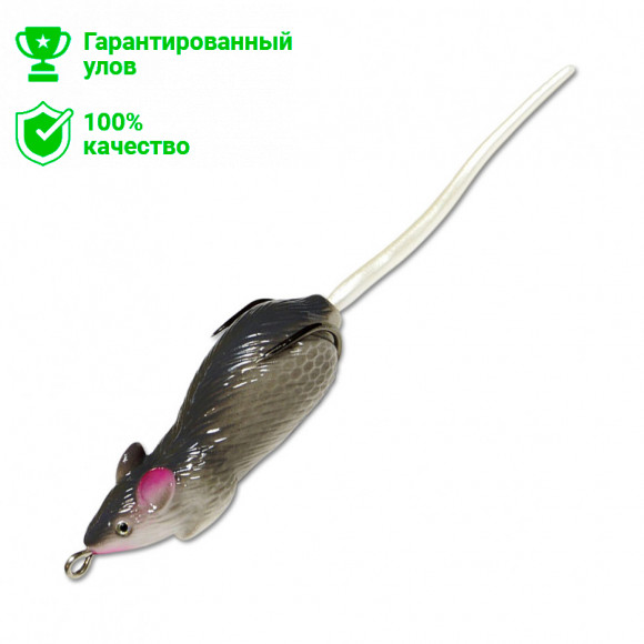Приманка-незацепл. мягк. оснащ. плав. Мышь-глайдер LM1 60mm, 12g, цвет C87 (Kosadaka)