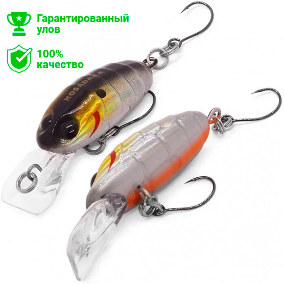 Воблер Kosadaka Crankin Pupa XD 35F, плав., 35мм, 2.9г, 0.9-1.8м, цв.GT