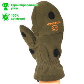 Перчатки-варежки рыболовные Kosadaka флисовые с мембраной, р-р XL