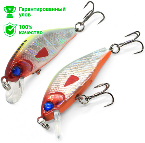 Воблер Kosadaka AWAX xs 45F плав., 45мм, 2.4г, 0.0-0.4м, цв.LME