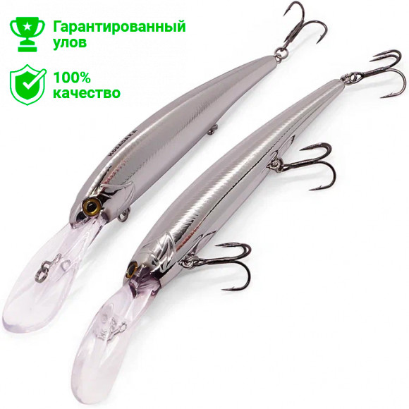 Воблер Kosadaka Bandit Deep XL 120F, плав., 120мм, 21г, 5-8м, цв.SIL