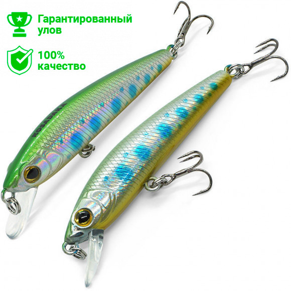 Воблер Kosadaka TD Minnow xs 60SP суспенд, 60мм, 3.7г, 0.0-1.0м, цв.NBL