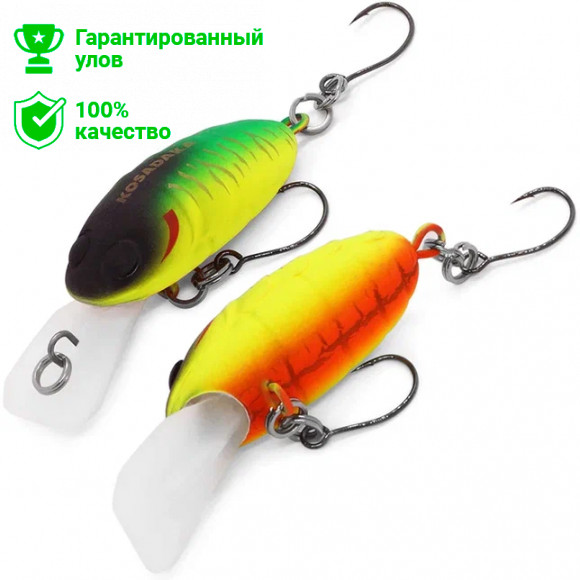 Воблер Kosadaka Crankin Pupa XD 35F, плав., 35мм, 2.9г, 0.9-1.8м, цв.MHT