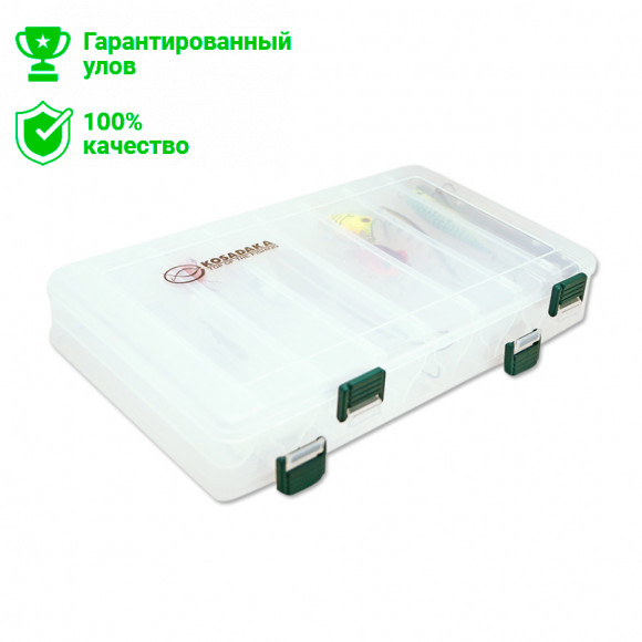 Коробка Kosadaka TB1100, 275x190x50мм, для воблеров, двухсторонняя