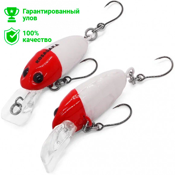 Воблер Kosadaka Crankin Pupa XD 35F, плав., 35мм, 2.9г, 0.9-1.8м, цв.RH