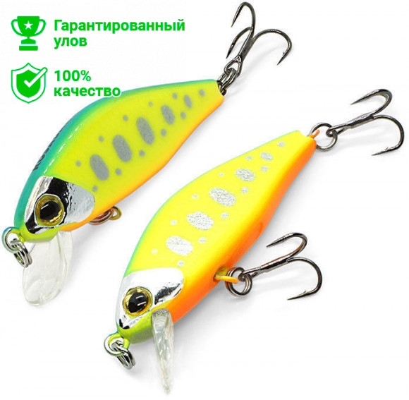 Воблер Kosadaka AWAX xs 45F плав., 45мм, 2.4г, 0.0-0.4м, цв.SNT