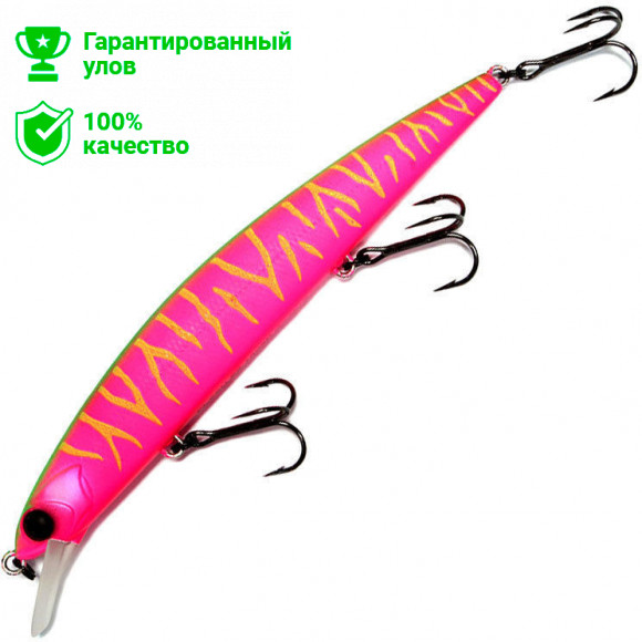 Воблер Kosadaka FLASH XS 110F плав., 110мм, 13.5г, 0.3-1.0м, цв.ROS