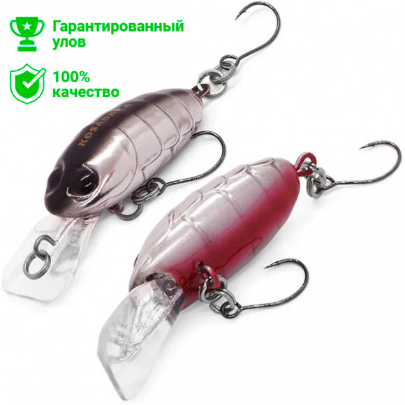 Воблер Kosadaka Crankin Pupa XD 35F, плав., 35мм, 2.9г, 0.9-1.8м, цв.SBL