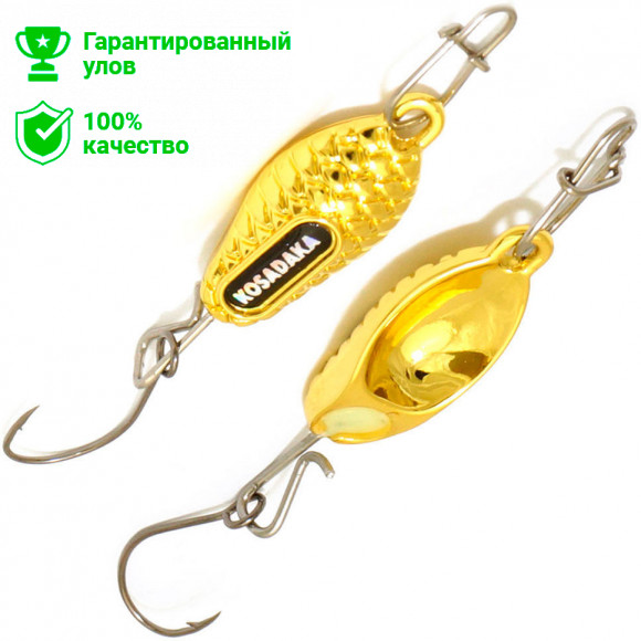 Блесна Kosadaka XTR-1, 27мм, 4г., Gold (2шт) XTR-1-4G XTR-1-4G