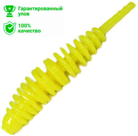 Приманка силик. Kosadaka LEECH 42, банка (10шт), запах сыра, цвет CH (chartreuse) LCH-042-CH-CH