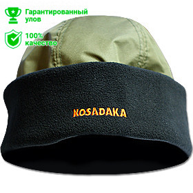 Шапка "Universal" плащевка хаки / флис чёрн