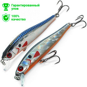 Воблер Kosadaka WINS XS 75SP суспенд, 75мм, 5.5г, 0.3-1.2м, цв.GTC