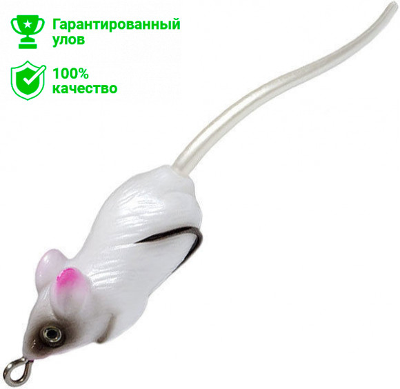 Приманка-незацепл. мягк. оснащ. плав. Мышь-глайдер LM2 45mm, 7g, цвет C86 (Kosadaka)