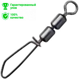 Застежка с двойным высокоскоростным вертлюгом №6 30kg (2шт.) Kosadaka