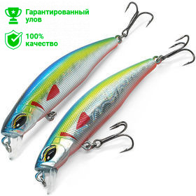 Воблер Kosadaka TIDE Minnow xs 75F плав., 75мм, 7.7г, 0.2-0.5м, цв.BAK