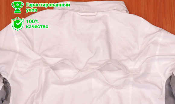 Рубашка ICE SILK SUNBLOCK белая с карманами, р-р XL, UV защита, вентил., дл.рукав (Kosadaka)