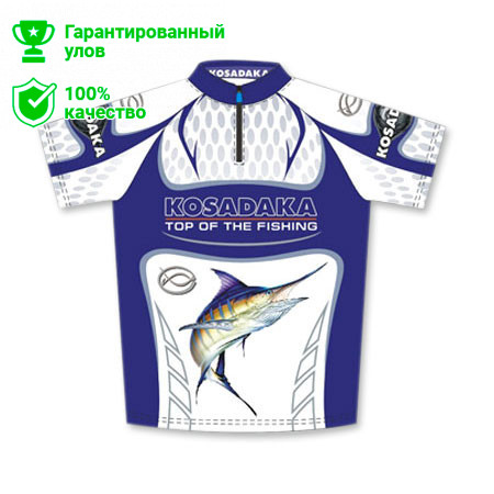 Футболка Kosadaka Бело-синяя, Sunblock, кор.рукав, M TSSB-010AS-M TSSB-010AS-M