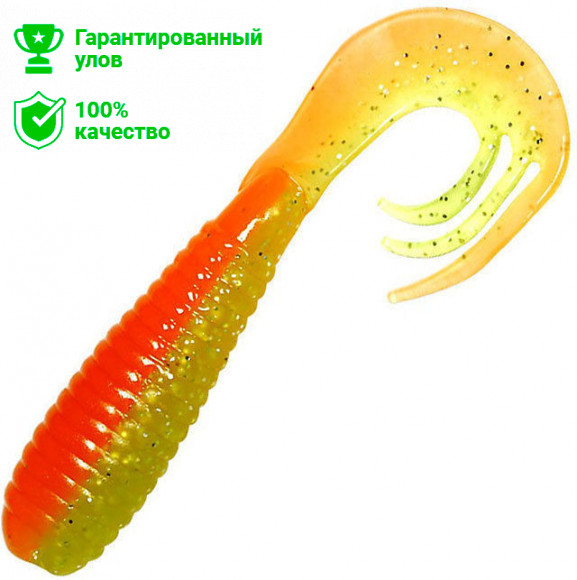 Твистер Kosadaka с разрезным хвостом TRIPLE TAIL 60, 10шт., цвет AGS