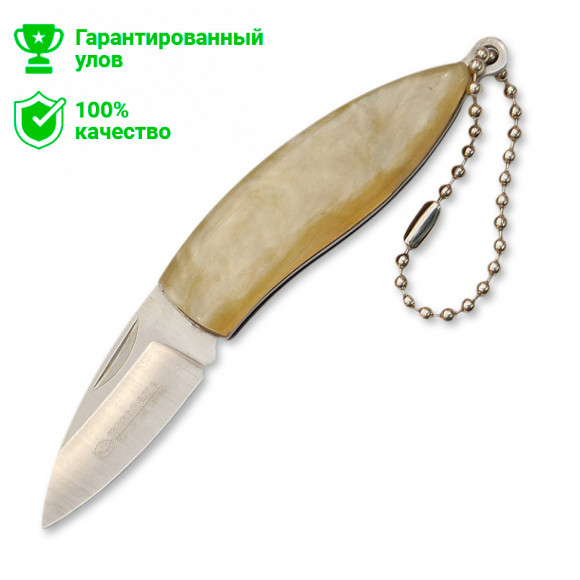 Нож "Kosadaka" складной 8.5/5.7см 21г карманный ("перламутровая" рук.) N-F31G