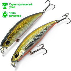 Воблер Kosadaka TIDE Minnow xs 75F плав., 75мм, 7.7г, 0.2-0.5м, цв.GTR