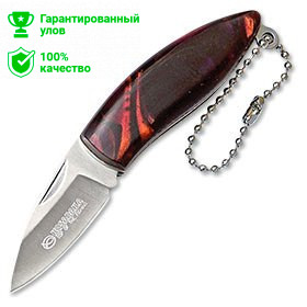 Нож "Kosadaka" складной 8.5/5.7см 21г карманный ("янтарная" рук.) N-F31R