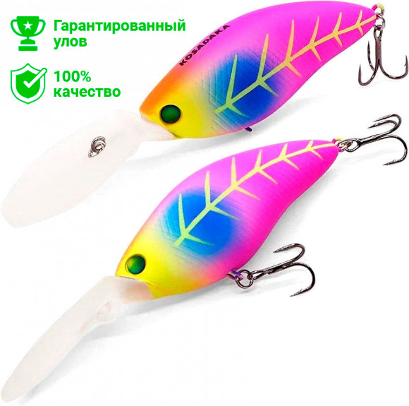 Воблер Kosadaka 3D CRANK XD 65F плав., 65мм, 17.2г, 1.5-3.5м, цв.MCR