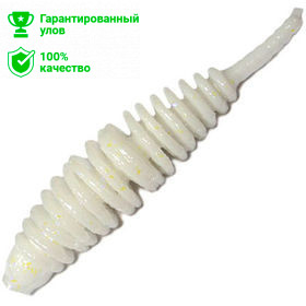 Приманка силик. Kosadaka LEECH 42, банка (10шт), запах сыра, цвет WH (white) LCH-042-CH-WH