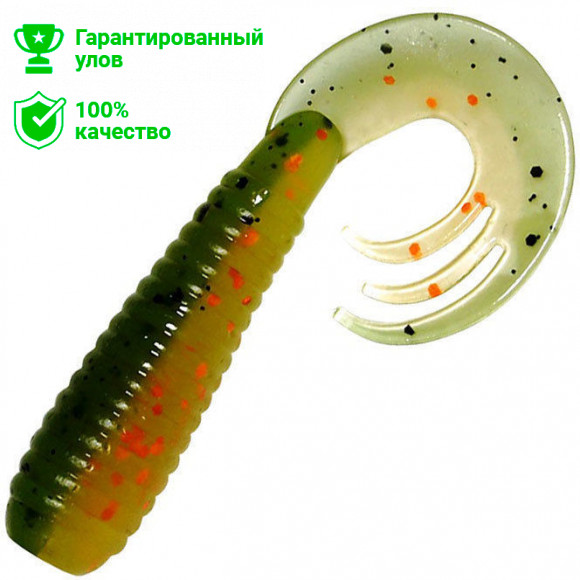 Твистер Kosadaka с разрезным хвостом TRIPLE TAIL 60, 10шт., цвет BOT Твистер Kosadaka с разрезным хвостом TRIPLE TAIL 60, 10шт., цвет BOT