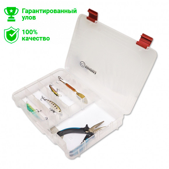 Коробка Kosadaka TB1201, 275x180x40мм, для приманок, регулируемая
