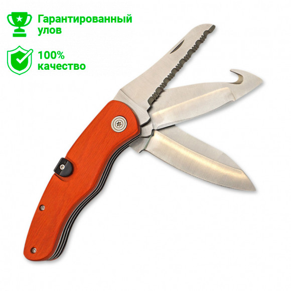 Нож "Kosadaka" складной 19/11см 215г охотничий "3в1" (нож, шкуродёр, пила) N-F51